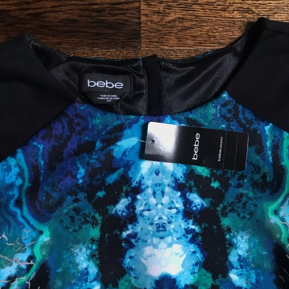 BEBE watercolor Body Con dress - Picture 4 of 4